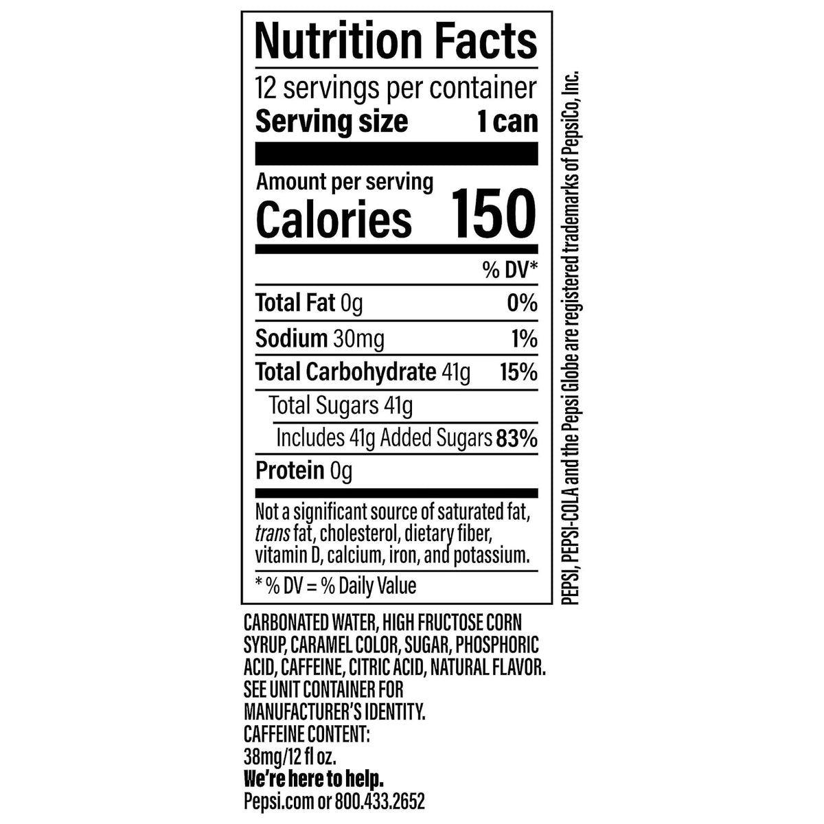 Pepsi 12 oz canned soft drink multipack