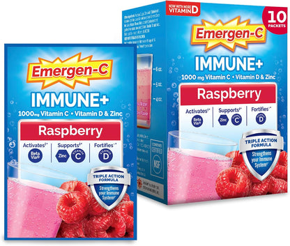 Emergen-C Immune+ supplement drink mix front packaging