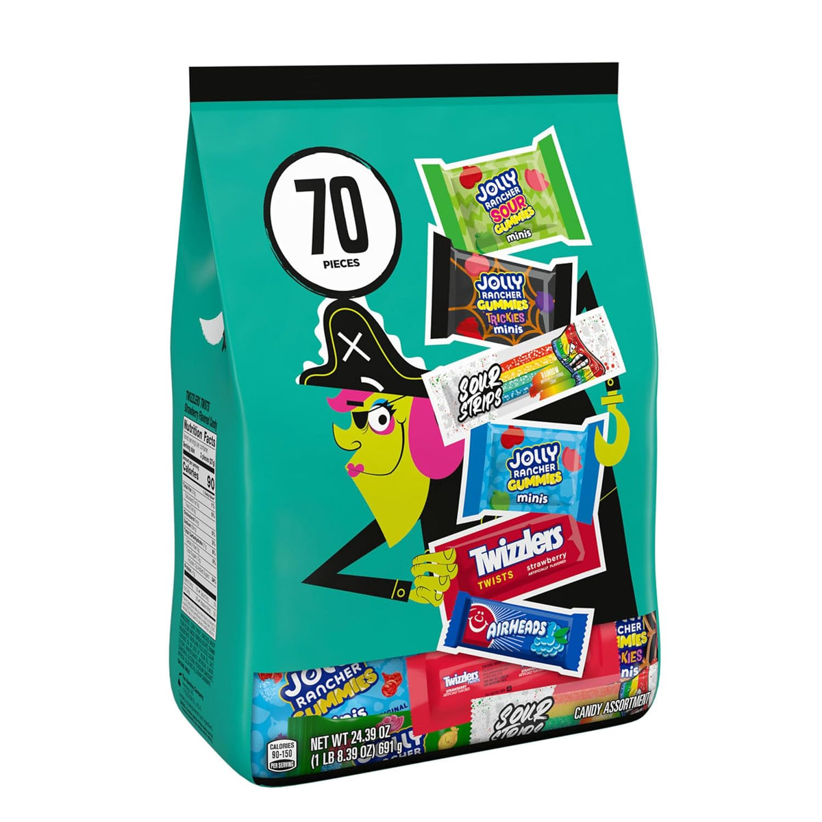 Individually wrapped Halloween candy bulk assortment