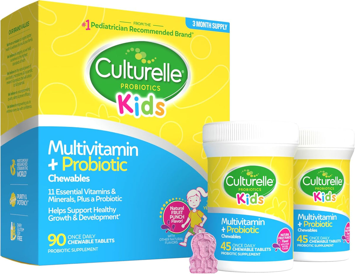 Culturelle Kids chewable multivitamin probiotic for ages 3 plus