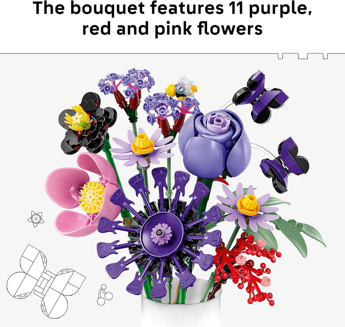 400 piece LEGO Botanicals flower decor set