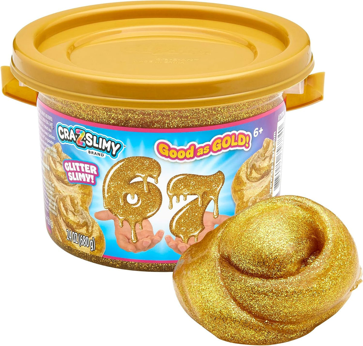 Good as Gold pre-made gold glitter slime, 24 oz