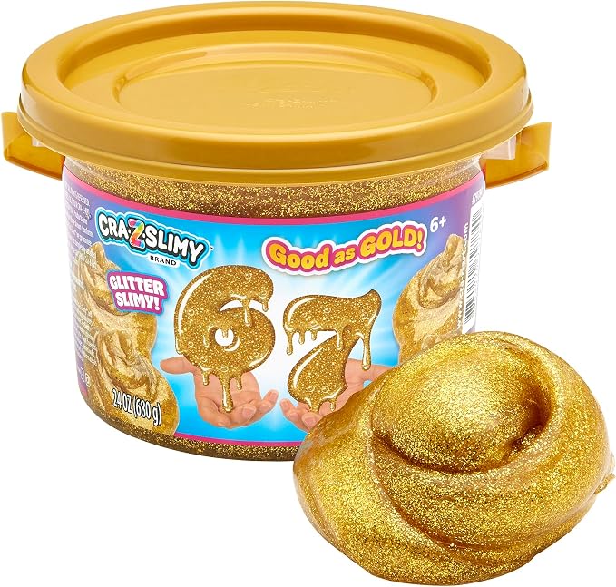Cra-Z-Art Cra-Z-Slimy Good as Gold glitter slime bucket