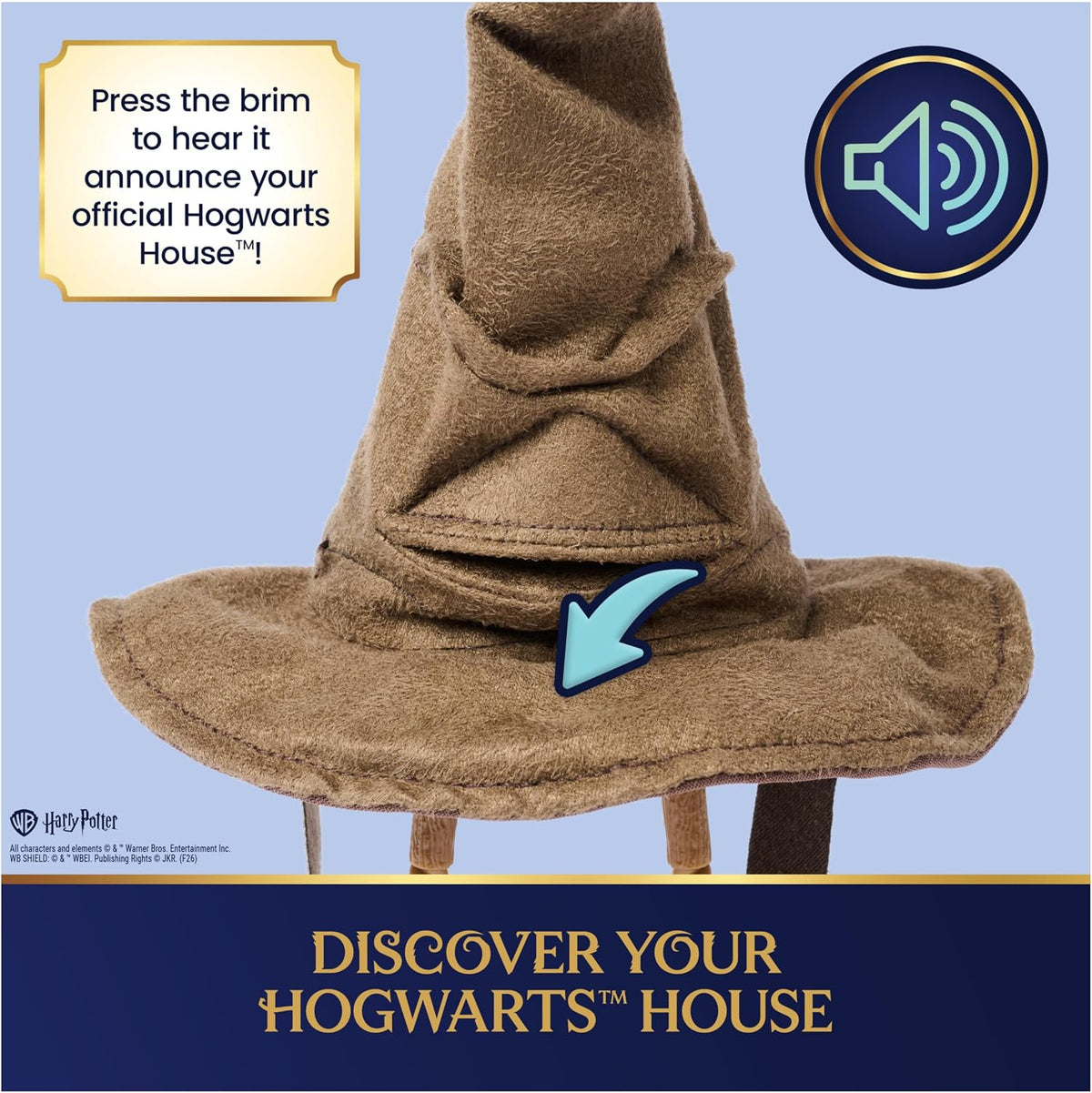 Harry Potter Mini Sorting Hat with included display stool