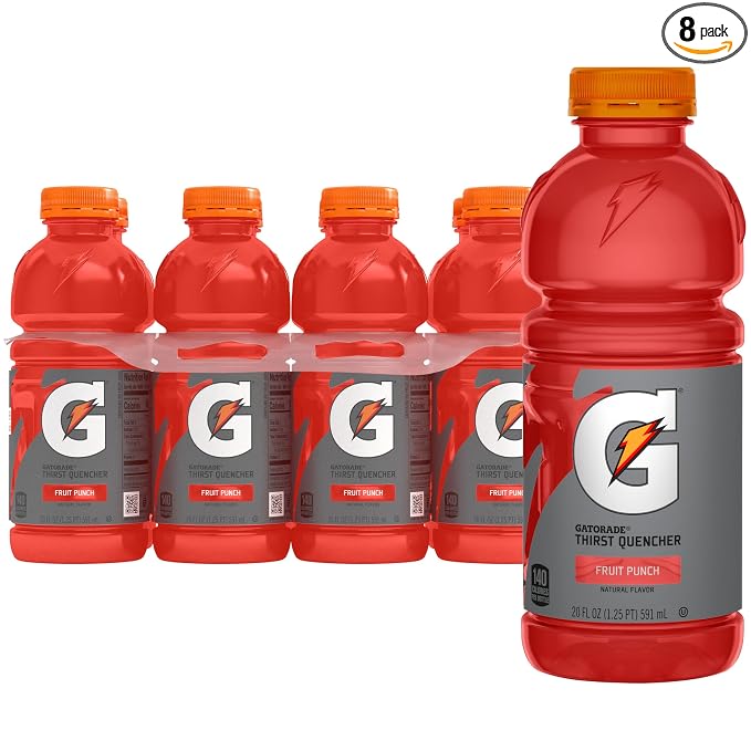 Gatorade Fruit Punch Thirst Quencher 20 fl oz 8 pack