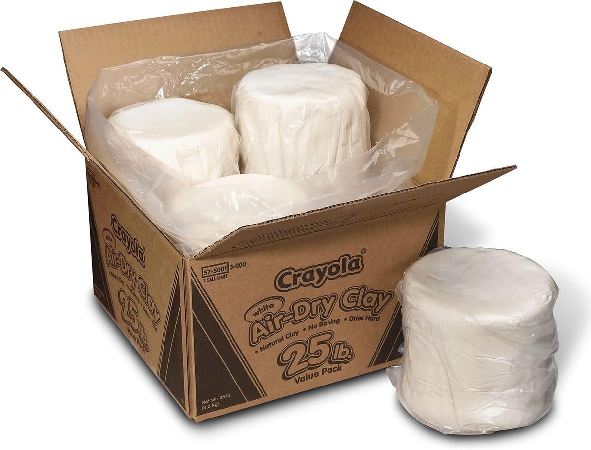 White Crayola modeling clay for classroom art projects