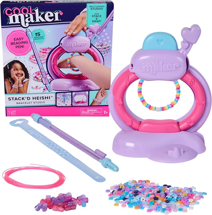 Cool Maker Stack'd Heishi bracelet making kit for kids