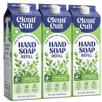 Cleancult 32 oz Fresh Basil hand soap refill