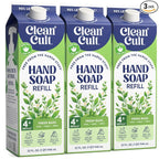Cleancult Fresh Basil liquid hand soap refill three-pack
