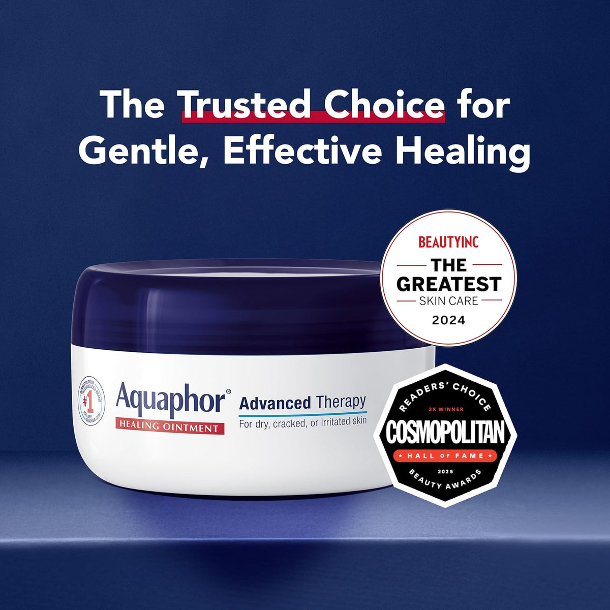 Aquaphor ointment for chapped lips and cracked skin