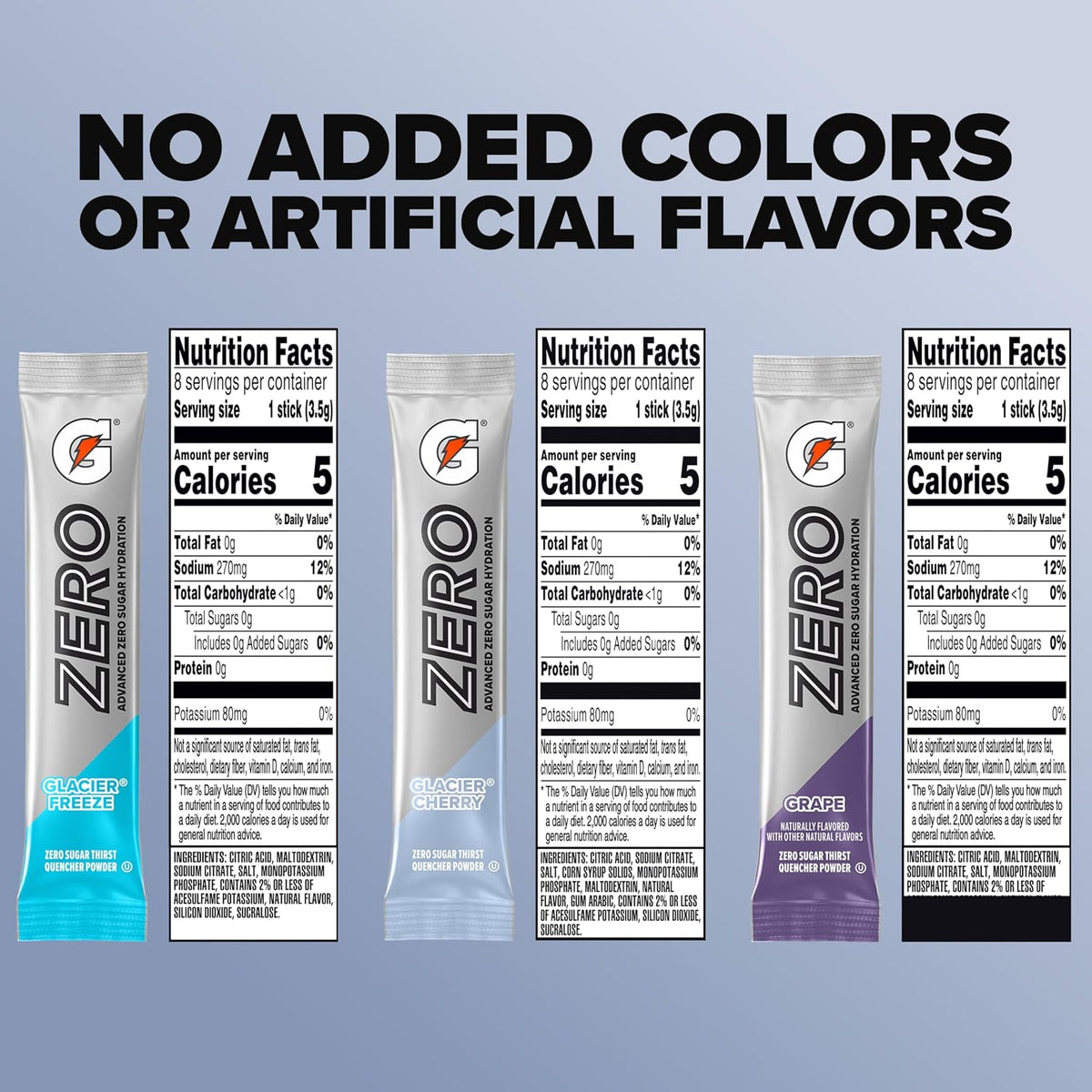 Gatorade Zero Sugar sports drink mix variety pack