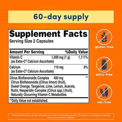 Non-acidic Vitamin C capsules by American Health