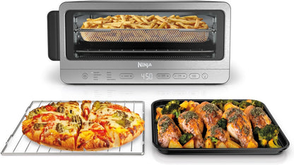 Ninja large capacity countertop oven with flip-up design