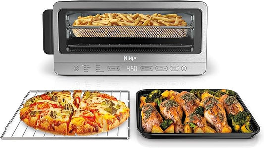 Ninja Flip toaster oven and air fryer stainless steel