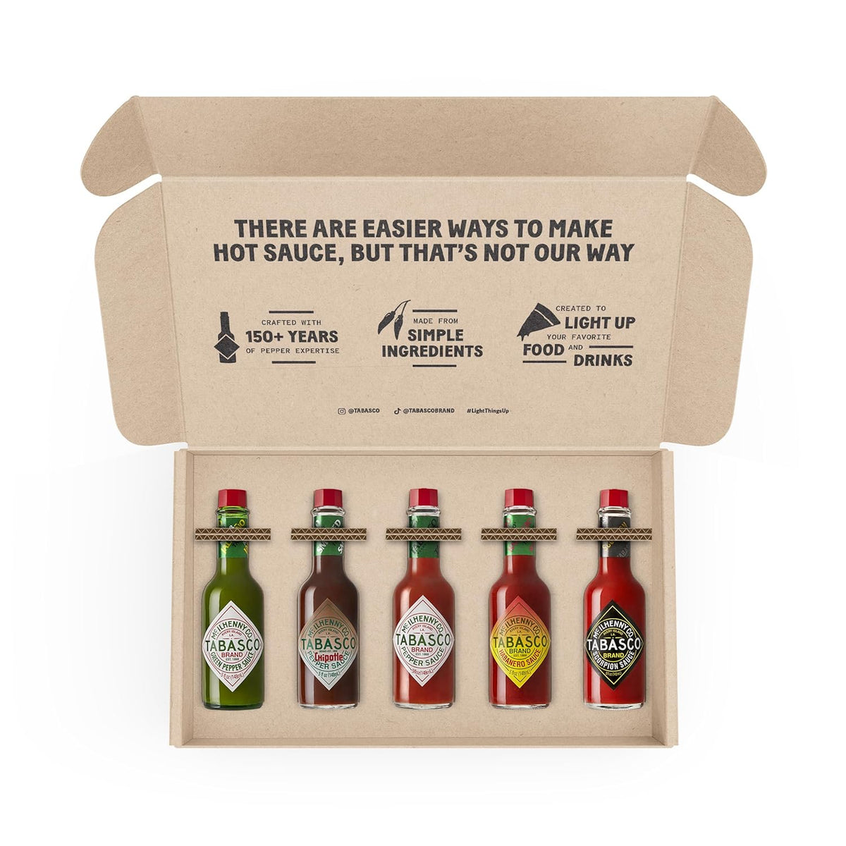 TABASCO hot sauce gift set for eggs pizza and tacos