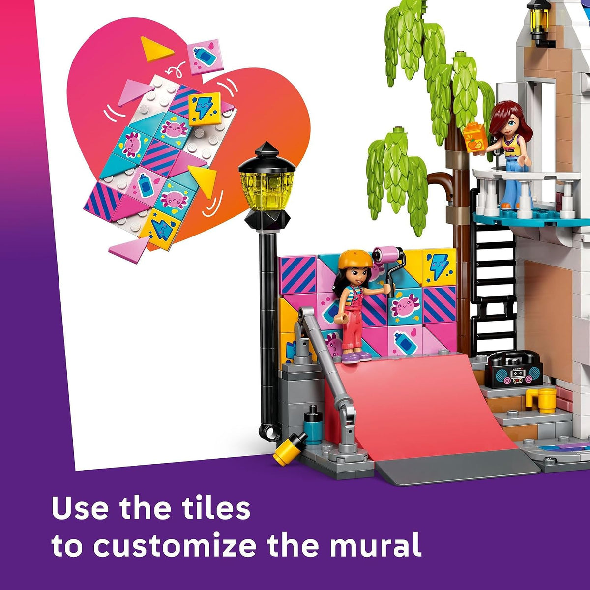 LEGO Friends playset with pet gecko and axolotl