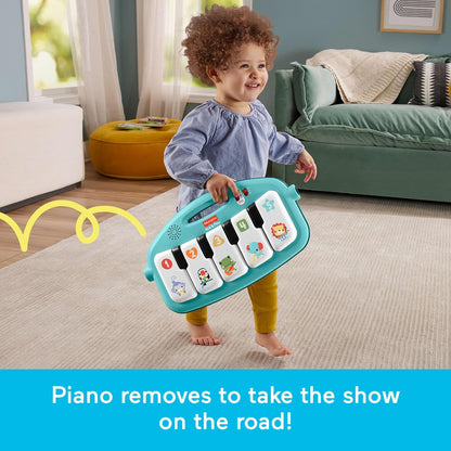 Fisher-Price Kick and Play Piano Gym with linkable toys