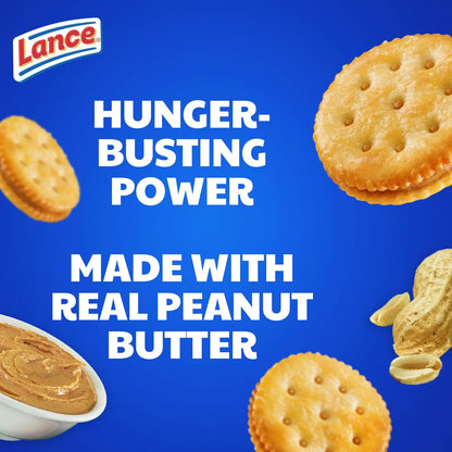 Peanut butter sandwich crackers grab and go snack