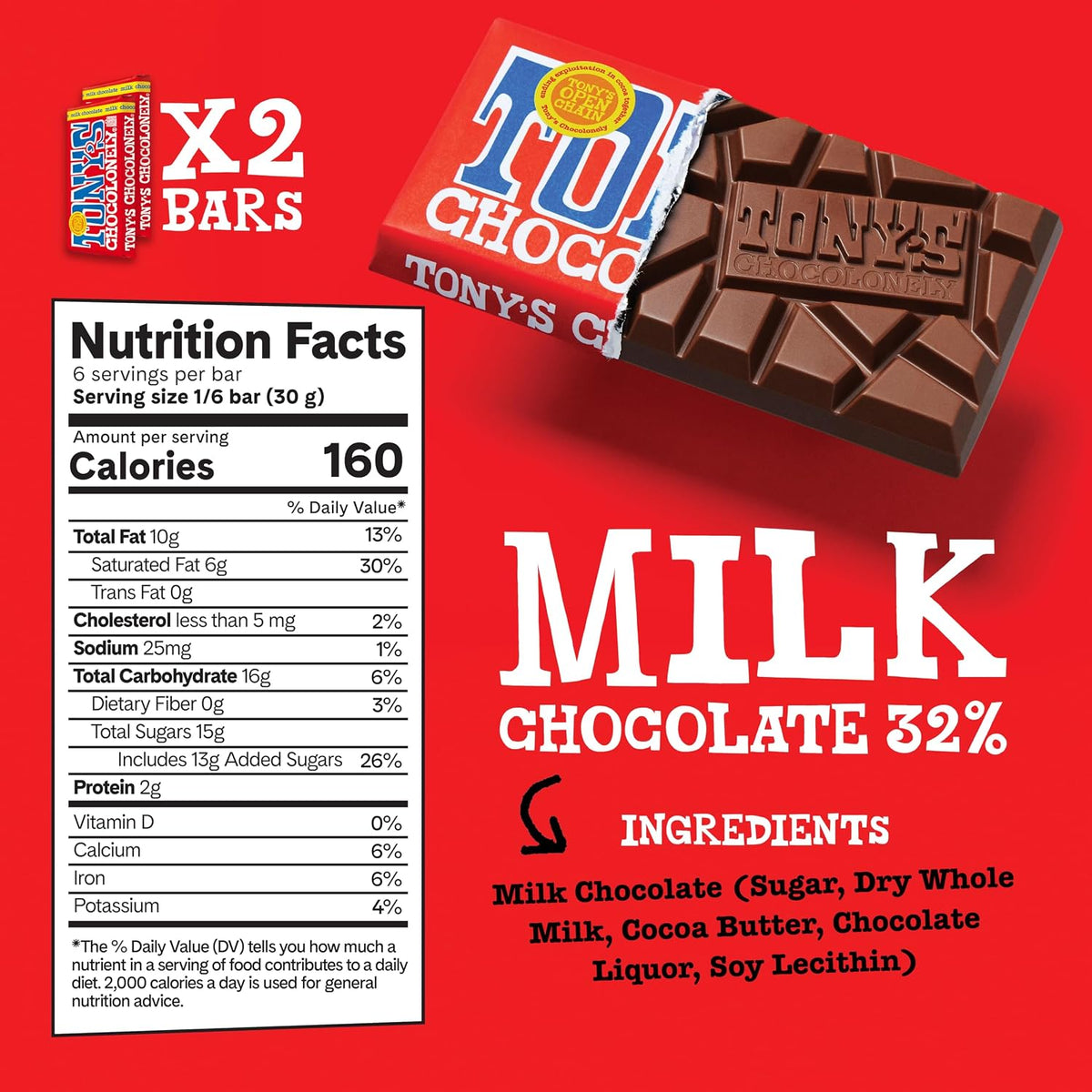 Tony's Chocolonely milk caramel sea salt chocolate bar bundle