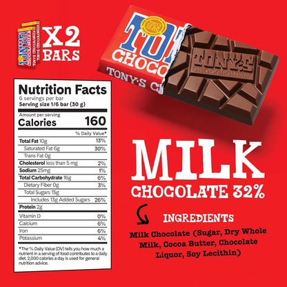 Tony's Chocolonely milk caramel sea salt chocolate bar bundle