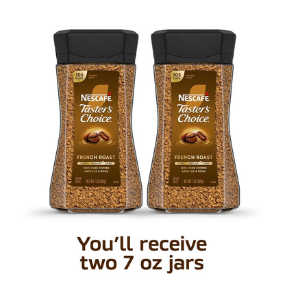 French Roast instant coffee 7 oz jars