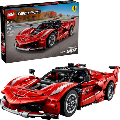 Red LEGO Technic Ferrari FXX K building toy
