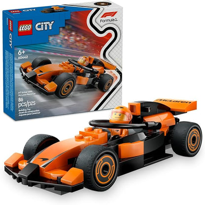 LEGO City McLaren F1 race car building set
