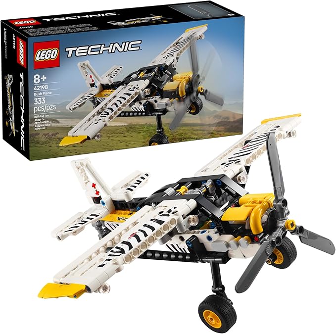 LEGO Technic Bush Plane buildable airplane toy set 42198