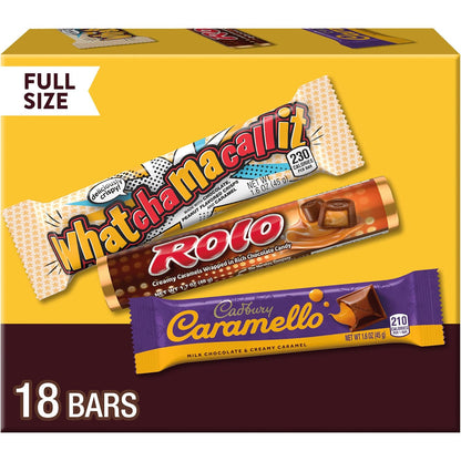 CADBURY CARAMELLO ROLO WHATCHAMACALLIT candy assortment