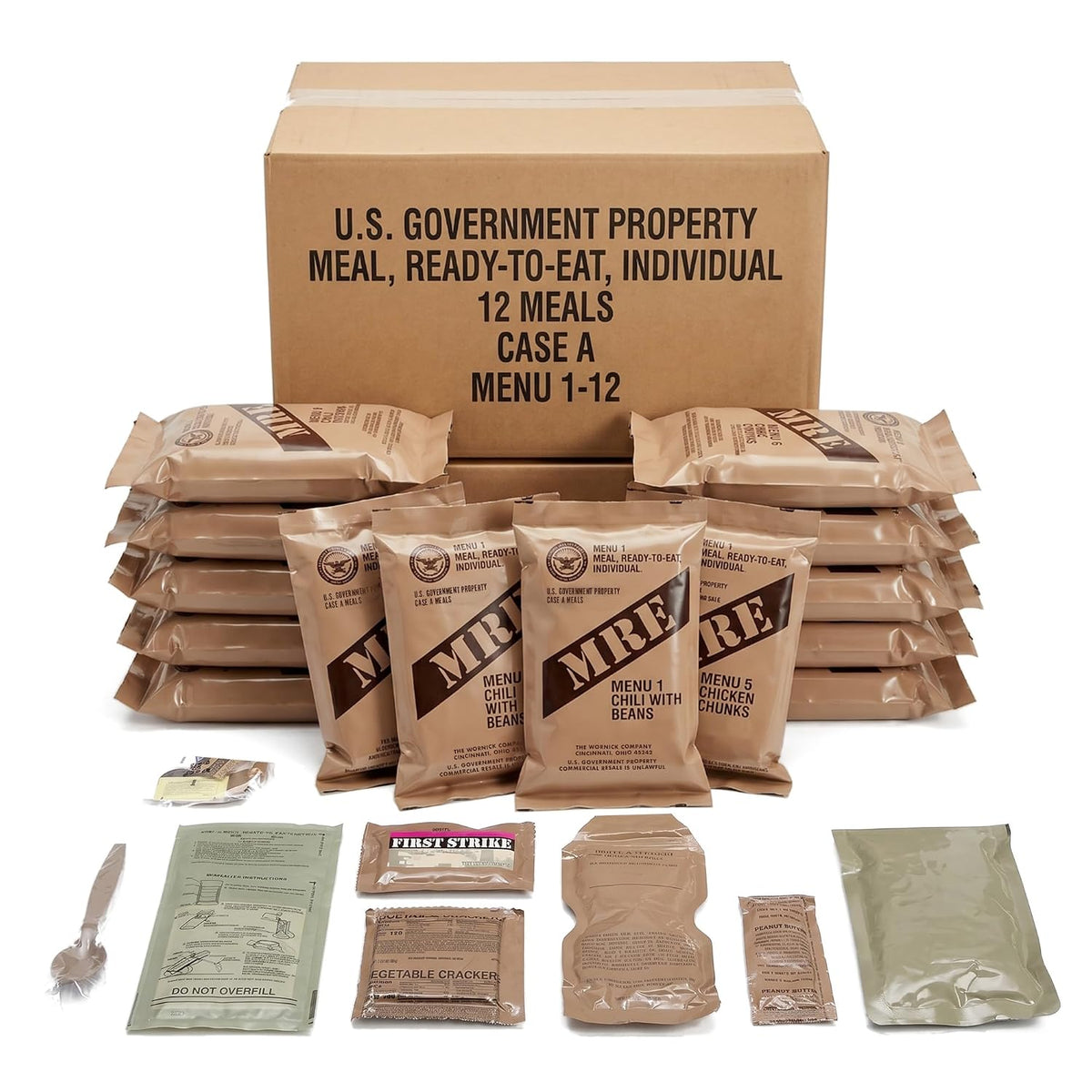 MRE ready-to-eat meals for emergency preparedness