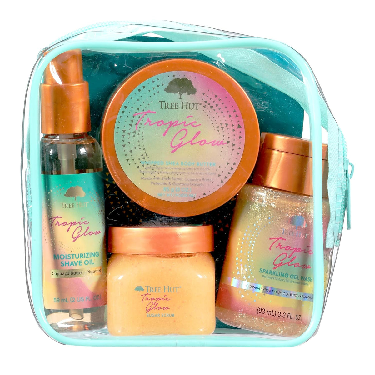 Tree Hut Tropic Glow mini body care kit