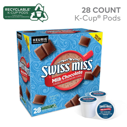 Swiss Miss 28 count hot chocolate pods for Keurig brewers