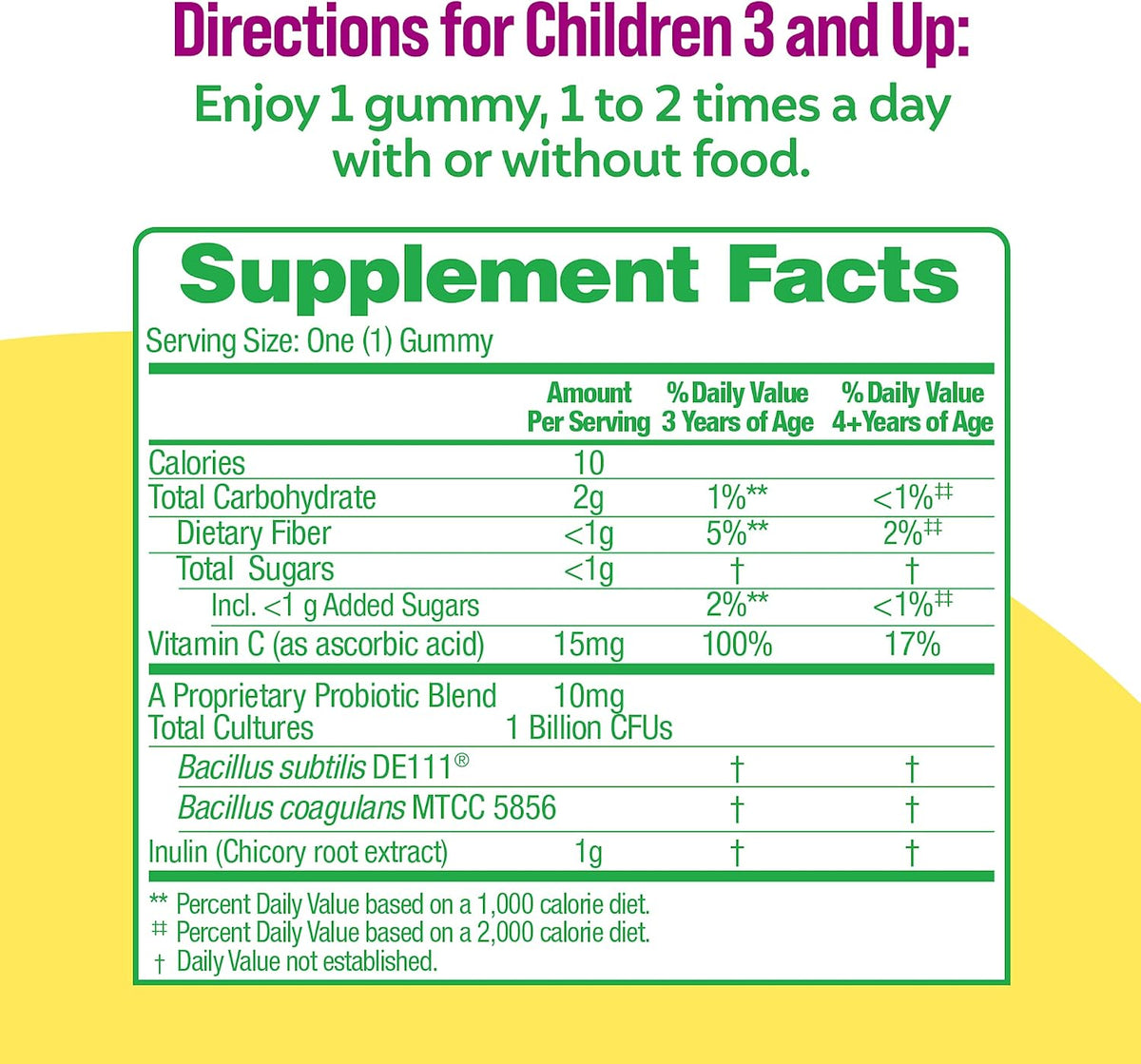 Culturelle probiotic gummies for digestive support