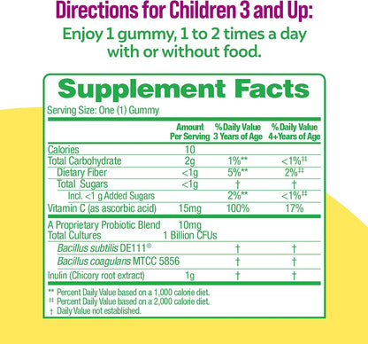 Culturelle probiotic gummies for digestive support