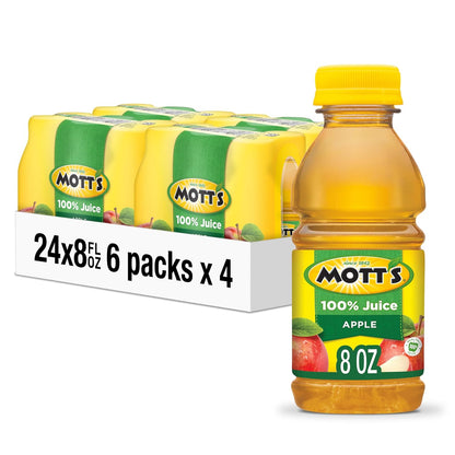 Mott's apple juice bottles in bulk 4 packs of 6