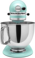 Ice Blue KitchenAid Artisan mixer with 5-quart capacity