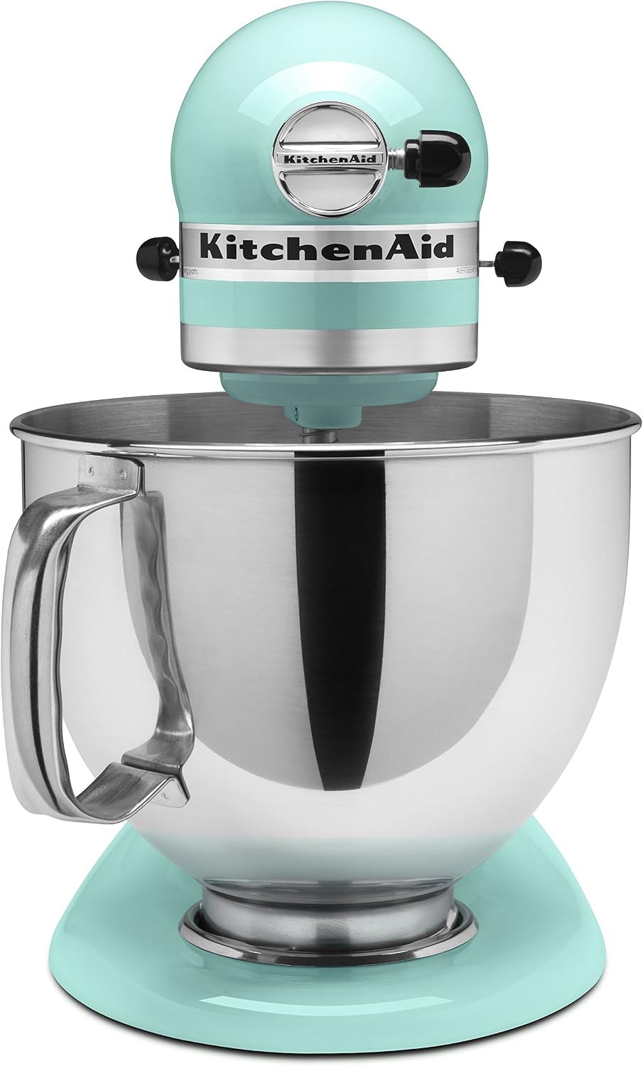 Ice Blue KitchenAid Artisan mixer with 5-quart capacity