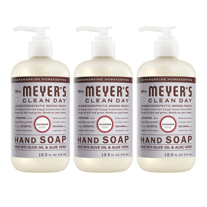 Mrs. Meyer's Clean Day Lavender hand wash bottles