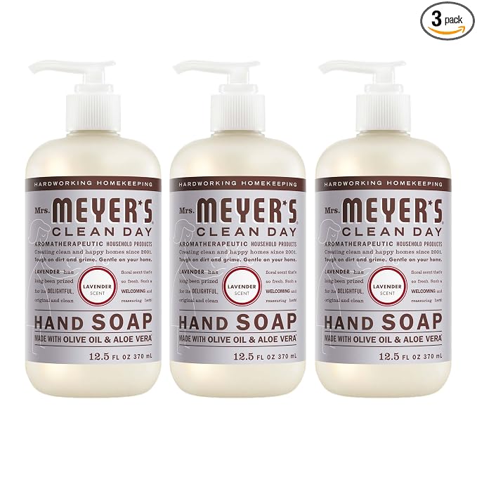 MRS. MEYER'S Lavender liquid hand soap 3 pack