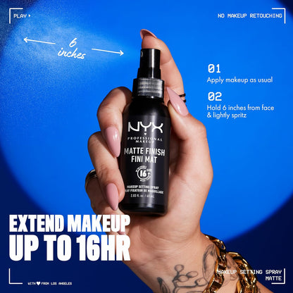 Lightweight NYX makeup setting spray