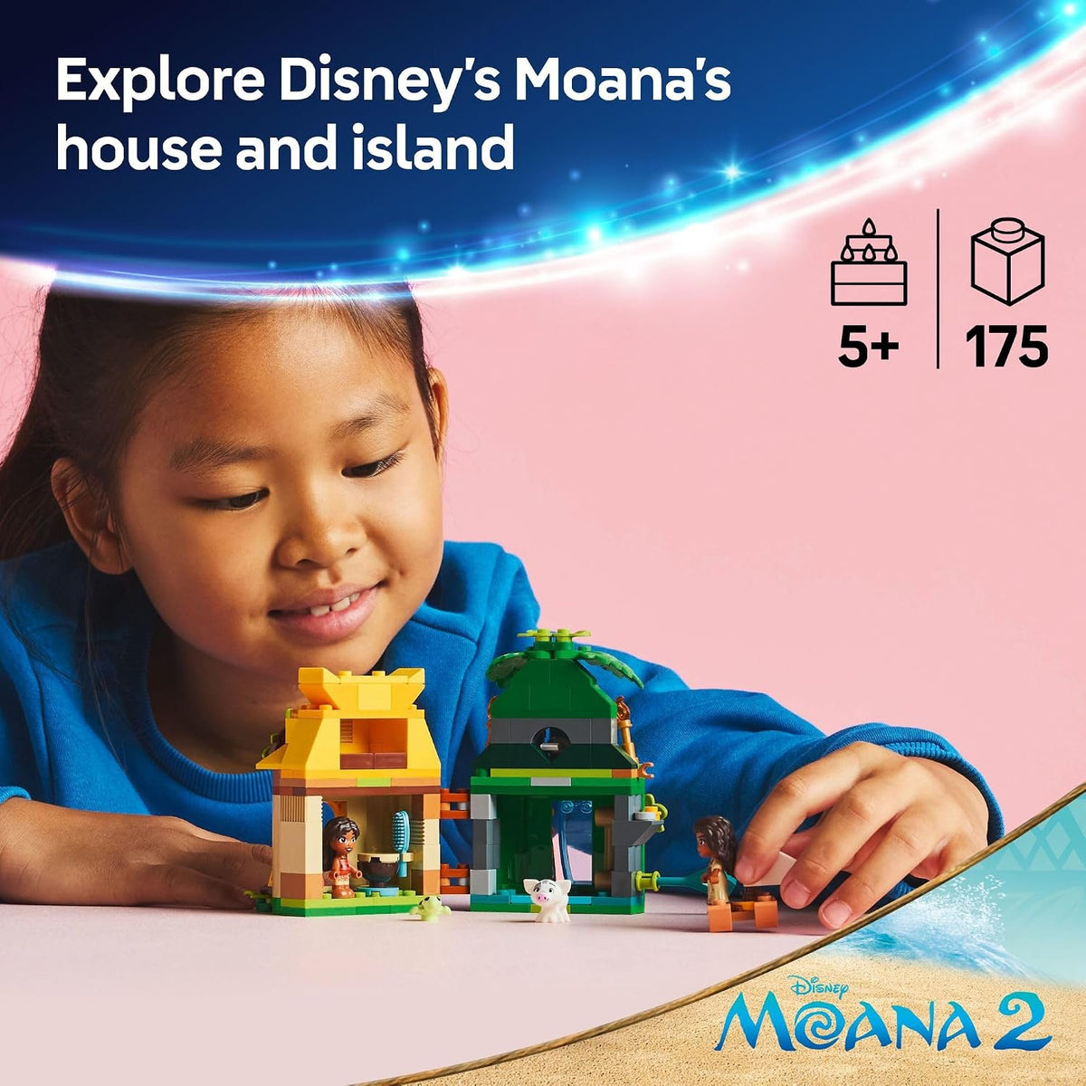 Double-sided island and house LEGO Disney model