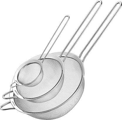 Cuisinart stainless steel mesh strainers 3-count set