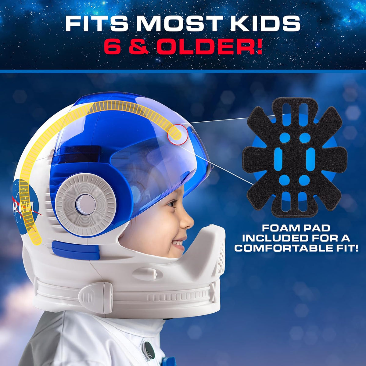 Space costume helmet for Halloween dress-up