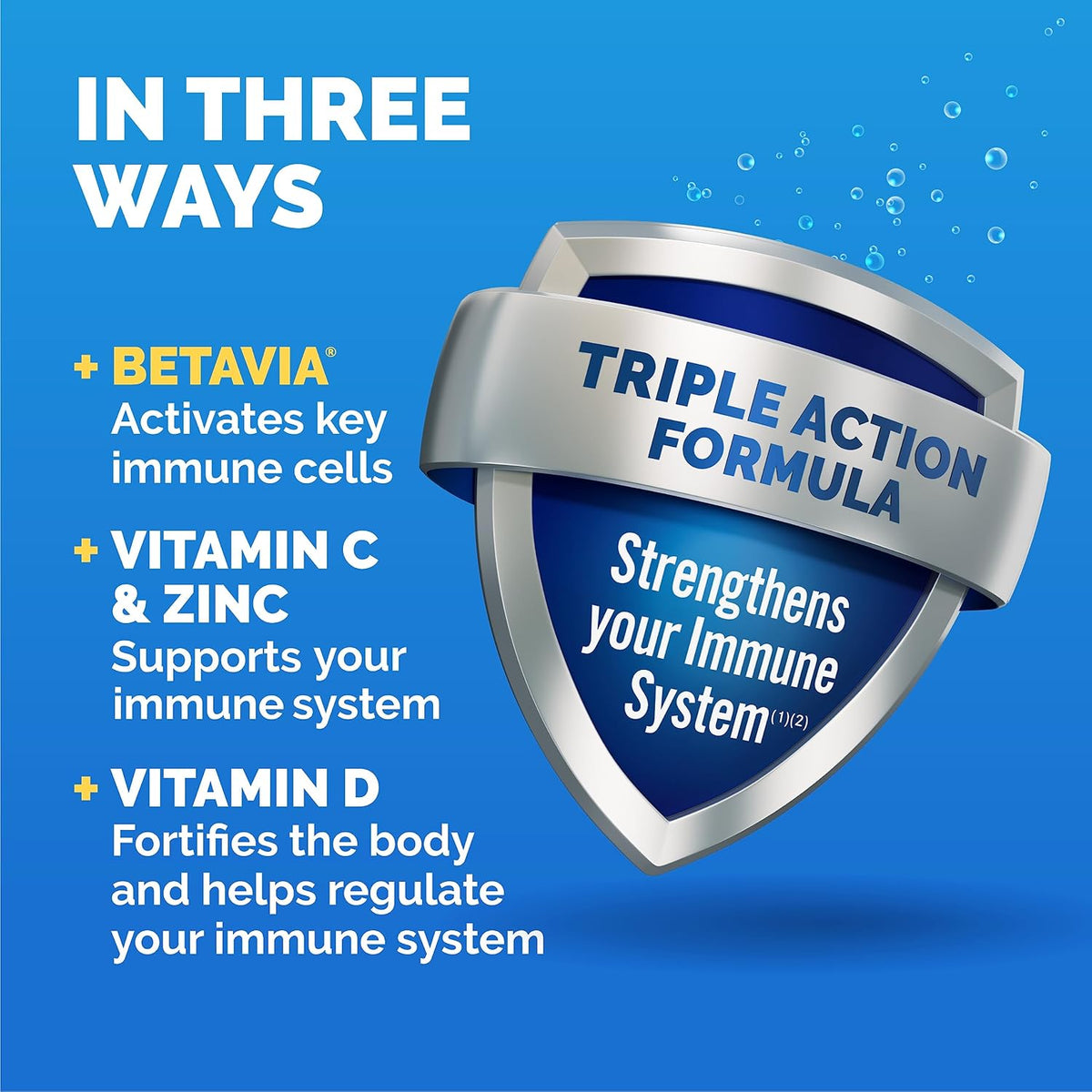 Emergen-C Immune+ powder with vitamins and minerals