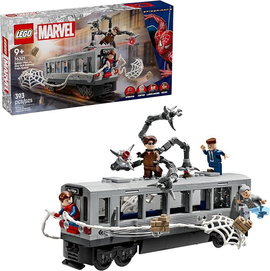 LEGO Marvel Spider-Man vs Doc Ock subway train set