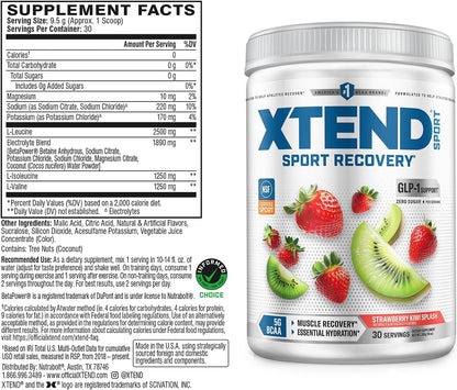 Strawberry Kiwi Splash BCAA powder by Xtend