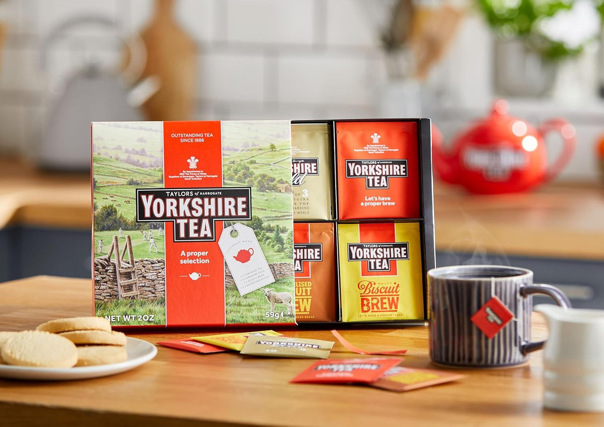 Yorkshire Gold and biscuit brew tea sampler