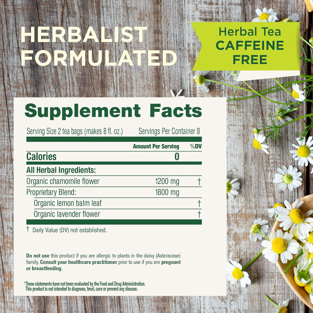 Traditional Medicinals floral herbal tea packaging