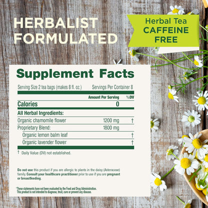 Traditional Medicinals floral herbal tea packaging