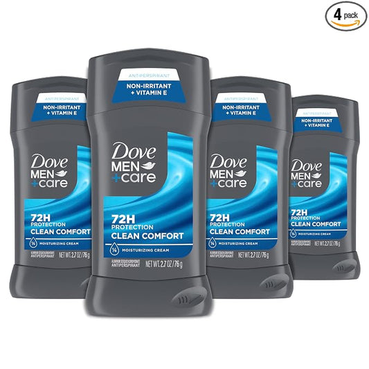Dove Men+Care Clean Comfort antiperspirant deodorant 4 pack